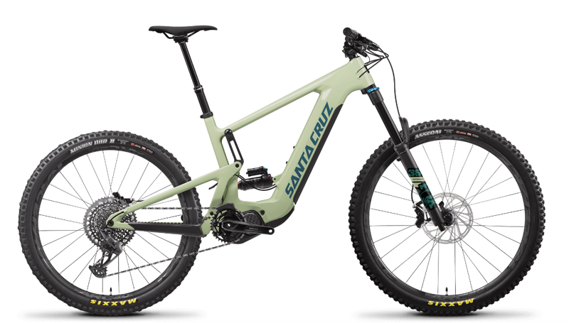 Santa Cruz Heckler C S 29 Electric Mountain Bike Avocado Green-1